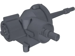 Bell 206 Gearbox 3D Model preview