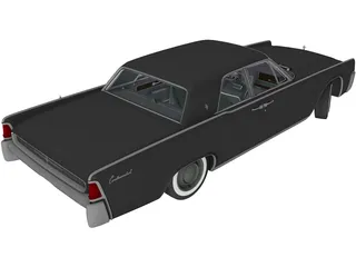 Lincoln Continental Sedan (1962) 3D Model preview