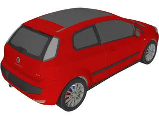 Fiat Punto (2012) 3D Model preview