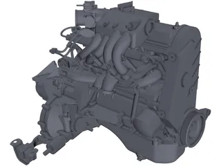 Vaz 21083 Engine 3D Model preview