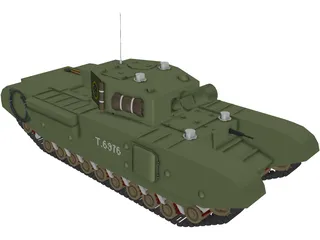 Churchill AVRE 3D Model preview