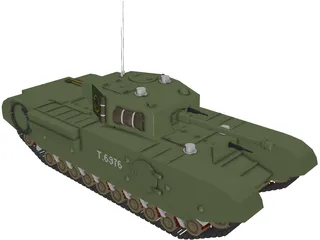 Churchill MK VII 3D Model preview
