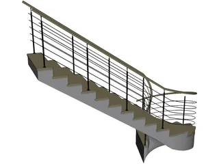 Stair 3D Model preview