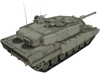 Leopard 2 A7 3D Model preview