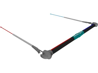 Naish Kitesurf Kite Bar 2002 3D Model preview