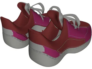 Reebok Sports Footwear 3D Model preview