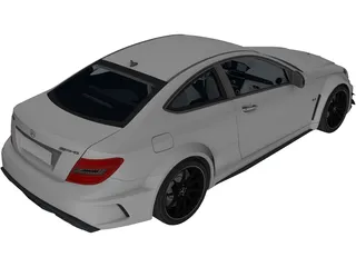 Mercedes-Benz C63 AMG Coupe 3D Model preview