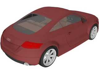 Audi TT (2015) 3D Model preview