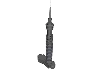 Telecom Tower 3D Model preview