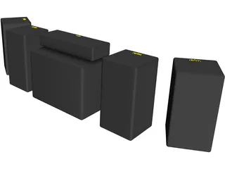 Sound System 3D Model preview