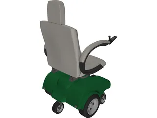 Power Wheelchair 3D Model preview