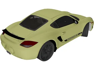 Porsche Cayman R (2012) 3D Model preview