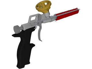 Foam Gun 3D Model preview