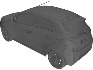 Mitsubishi Mirage (2013) 3D Model preview