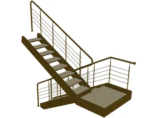 Stairs 3D Model preview