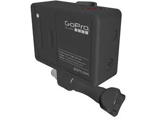 GoPro Hero 3 HD Camera 3D Model preview