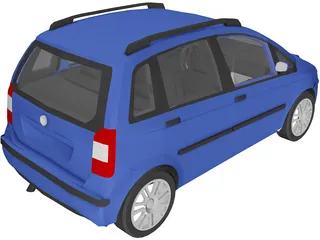 Fiat Idea (2005) 3D Model preview