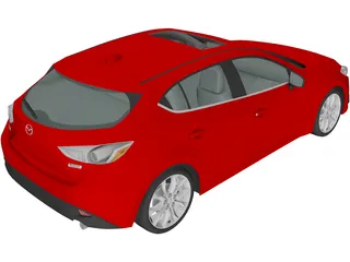 Mazda 3 Hatchback (2013) 3D Model preview