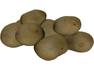 Potatoes 3D Model preview