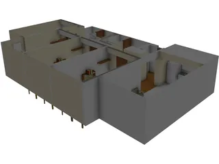 O`Connor Hall Dorm at Embry-Riddle Aeronautical University 3D Model preview