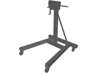 Engine Stand 3D Model preview