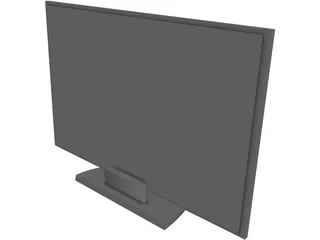 Panasonic Flat TV 3D Model preview