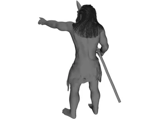 Caveman Hunter 3D Model preview