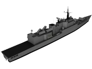 Maestrale Frigate 3D Model preview