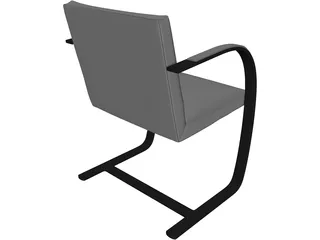 Brno Chair 3D Model preview