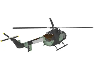 MBB Bo 105 3D Model preview