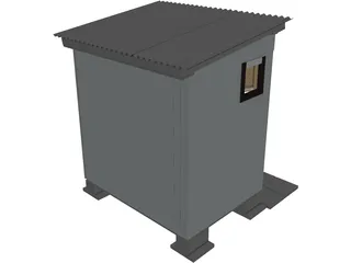 Street WC 3D Model preview