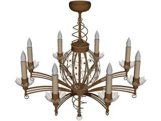 Chandlier 3D Model preview