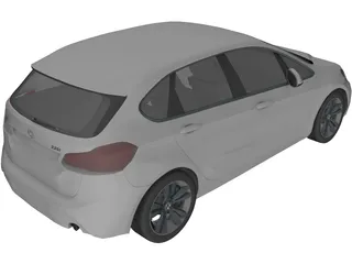 BMW 225i Active Tourer 3D Model preview