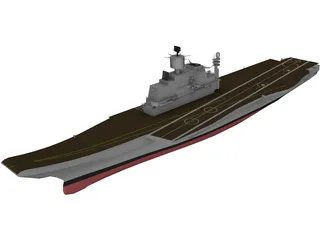 Vikramadity Aircraft Carrier 3D Model preview