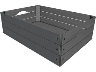 Wood Box 3D Model preview