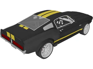 Ford Shelby GT500 (1967) 3D Model preview