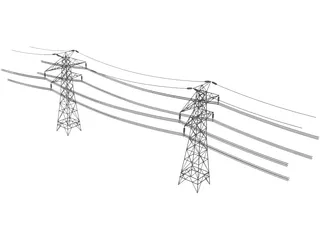 Electric Tower 3D Model preview