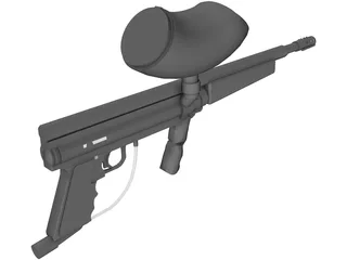 Tippmann 98 Custom with Flatline 3D Model preview