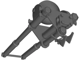 Motorcycle Fork 3D Model preview
