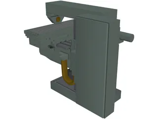 Milling Machine 3D Model preview