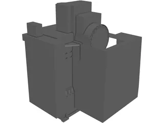 Haas VF-2 CNC Rotary Mill 3D Model preview