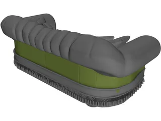 Sofa Jumbo Style 3D Model preview