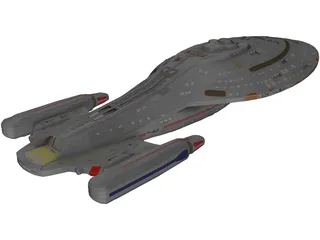 Star Trek Voyager NCC 74656 3D Model preview