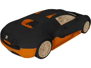 Bugatti Veyron Super Sport 3D Model preview
