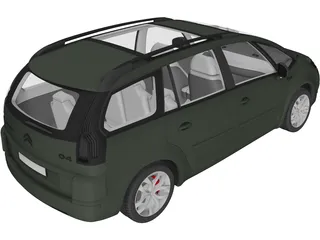 Citroen C4 Picasso (2006) 3D Model preview