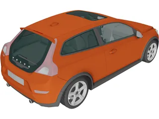 Volvo C30 (2010) 3D Model preview