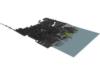 New York Manhattan Hudson Yards 3D Model preview