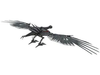 Laserbeak Mechanical Bird 3D Model preview