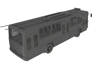 Ikarus 260 GVM Trolleybus 3D Model preview