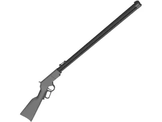 Henry Rifle 3D Model preview